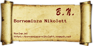 Bornemisza Nikolett névjegykártya